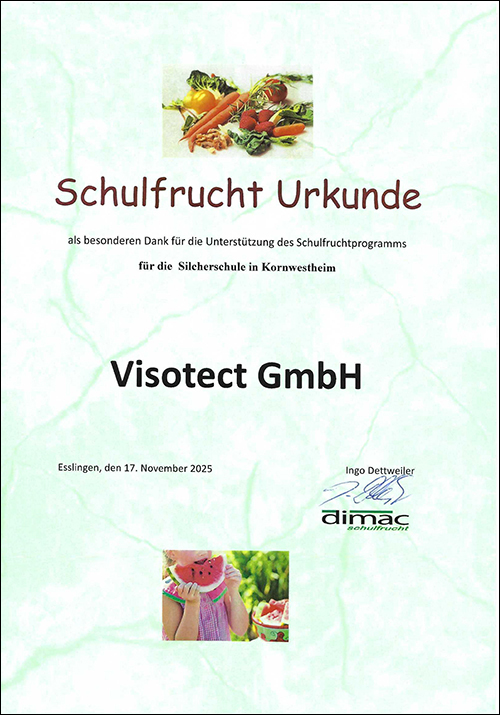 Urkunde Schulfrucht